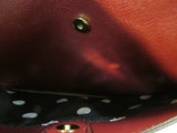 Ann Klein Burgundy Pebble Leather Shoulder Bag