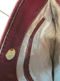 Michael Kors Burgundy Pebble Leather Crossbody Bag