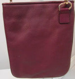 Michael Kors Burgundy Pebble Leather Crossbody Bag