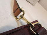 Michael Kors Burgundy Pebble Leather Crossbody Bag
