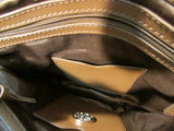 DKNY Green Pebble Leather Crossbody