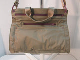 Beside-U Beige Nylon Crossbody Messenger Bag