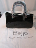 Beijo Patent Leather Black Satchel - NWT