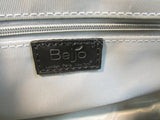 Beijo Patent Leather Leopard and Egg Plant Clutch with Matching Coin Purse - NWT