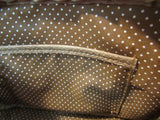 Chico's Taupe Snakeskin Print Vinyl Shoulder Purse