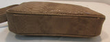 Chico's Taupe Snakeskin Print Vinyl Shoulder Purse