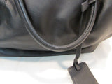 Zara Woman Black Leather Luggage Tote