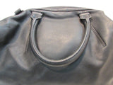 Zara Woman Black Leather Luggage Tote