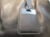 Zara Woman Black Leather Luggage Tote