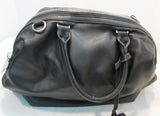 Zara Woman Black Leather Luggage Tote