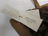 Paolo Masi Brown Leather and Linen Shoulder Bag - NWT