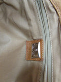 Paolo Masi Brown Leather and Linen Shoulder Bag - NWT