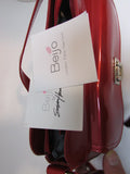 Beijo Red Vinyl Shoulder Bag - NWT