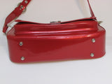 Beijo Red Vinyl Shoulder Bag - NWT