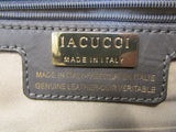 Iacucci Made in Italy Gray Genuine Leather Satchel