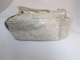 Coccinelle Hand Crafted Cream Leather Handbag - NWT
