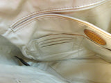Fossil Beige and Cream Shopper Faux Leather Tote