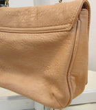 deux lux Blush Leather Turn Lock Crossbody