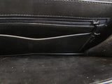 Bags by Varon Black Snake Skin Design Leather Shoulder Bag