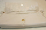 Ripani Made in Italy Cream Studded Flap Leather Shoulder Bag