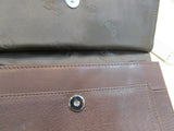 Fossil Brown Leather Organizer Crossbody