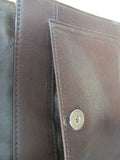 Fossil Brown Leather Organizer Crossbody