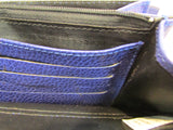 Vera Pelle Made in Italy Royal Blue Genuine Leather Crossbody & Belt