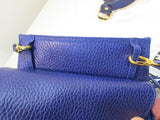 Vera Pelle Made in Italy Royal Blue Genuine Leather Crossbody & Belt