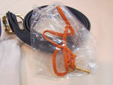 Vera Pelle Made in Italy Royal Blue Genuine Leather Crossbody & Belt