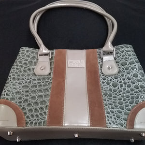 Beijo Olive Green Reptile Bag with Wallet and Dust Bags
