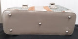 Beijo Olive Green Reptile Bag with Wallet and Dust Bags