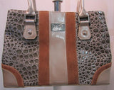 Beijo Olive Green Reptile Bag with Wallet and Dust Bags