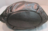 Michael Kors Steel Gray Leather Shoulder Bag