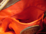 Fossil Brown Drawstring Leather Backpack