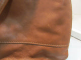 Fossil Brown Drawstring Leather Backpack