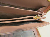 Michael Kors Pinky Beige Pebble Leather 3/4 Zipper Wallet