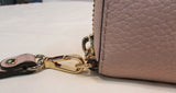 Michael Kors Pinky Beige Pebble Leather 3/4 Zipper Wallet