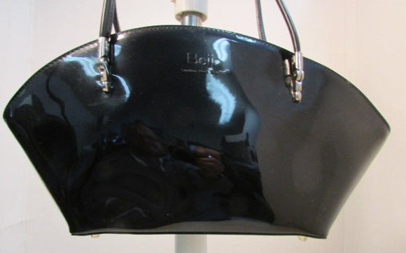 Beijo Black Patent Leather Purse