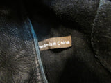 Linea Pelle Black Janis Boho Leather Fringe Tote