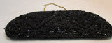 Sharonee Black Beaded Evening Bag