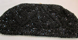Sharonee Black Beaded Evening Bag