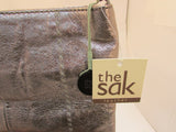 The Sak Grey Metallic Leather Shoulder Bag -NWT
