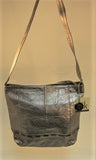 The Sak Grey Metallic Leather Shoulder Bag -NWT