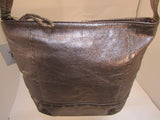 The Sak Grey Metallic Leather Shoulder Bag -NWT