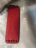 **GORGEOUS BAG** Michael Kors Red Braided Grommet Bag
