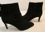 Boden Black Suede High Heel Ankle Boot