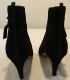 Boden Black Suede High Heel Ankle Boot