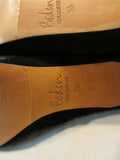 Boden Black Suede High Heel Ankle Boot