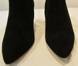 Boden Black Suede High Heel Ankle Boot