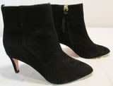 Boden Black Suede High Heel Ankle Boot